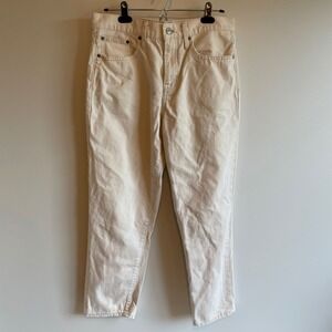 J.Crew Women's Cream Straight Leg Jeans Size‎ 29 Cotton Casual Minimalist